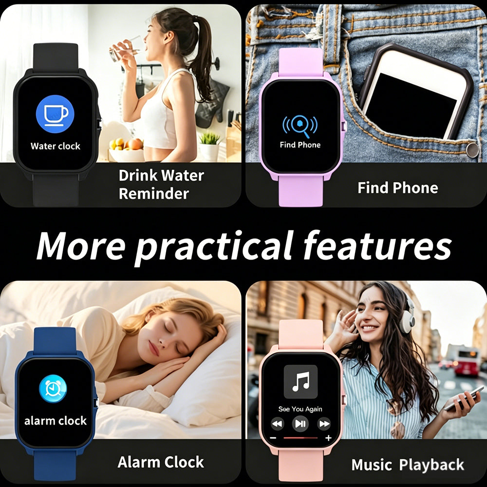 Novo Smartwatch 2026, Tela Sensível ao Toque HD de 1,83 polegadas, Suporta Chamadas/Notificações de Mensagens, Múltiplos Modos Esportivos, Reprodução de Música