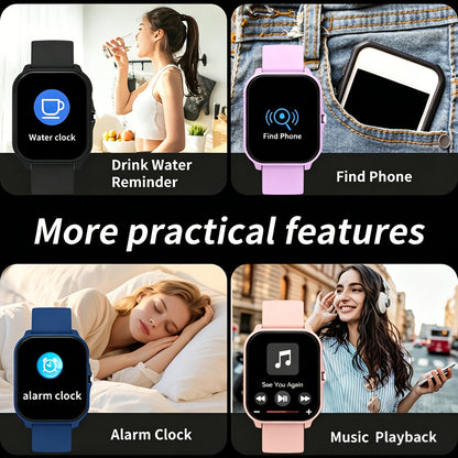 Novo Smartwatch 2026, Tela Sensível ao Toque HD de 1,83 polegadas, Suporta Chamadas/Notificações de Mensagens, Múltiplos Modos Esportivos, Reprodução de Música